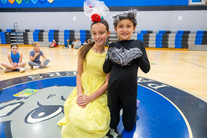 Students in a Wizard of Oz performance